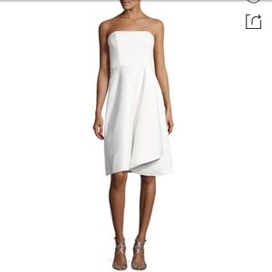 NWT HALSTON HERITAGE Strapless Draped Cocktail Dress